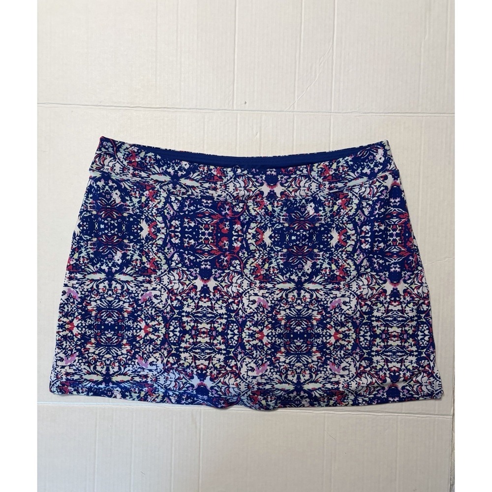 Tranquility by Colorado Clothing Skort Womens XL Blue Pink Floral Active Skirt